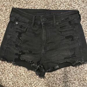American Eagle Black Jean Shorts